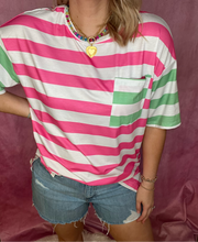 Load image into Gallery viewer, Watermelon Stripe Top
