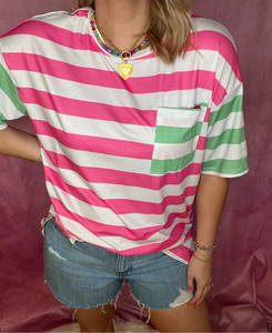 Watermelon Stripe Top