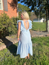 Load image into Gallery viewer, Carlie Blue Eyelet Dress
